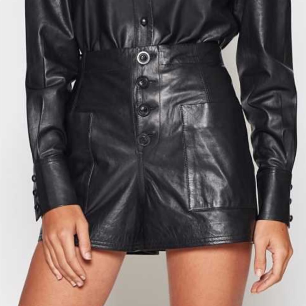 Joie Leather Shorts new with tags!!